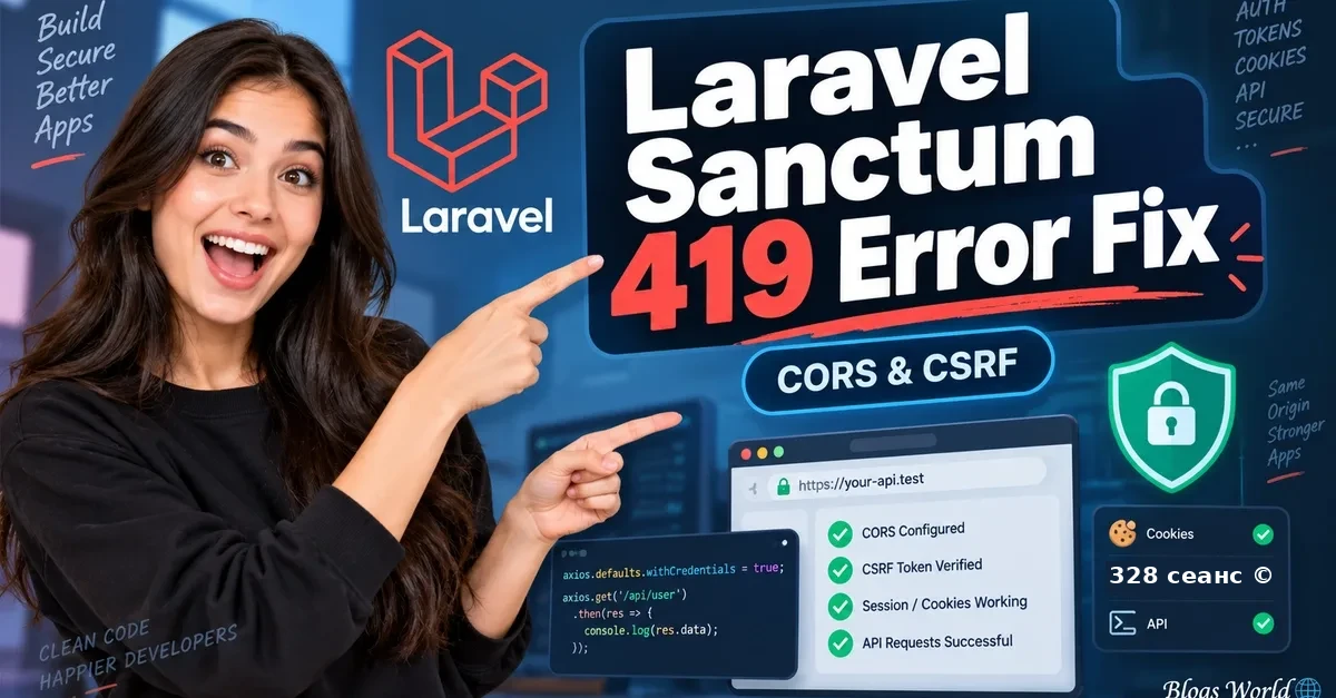 Ошибка Laravel Sanctum 419: 5-шаговое руководство по отладке