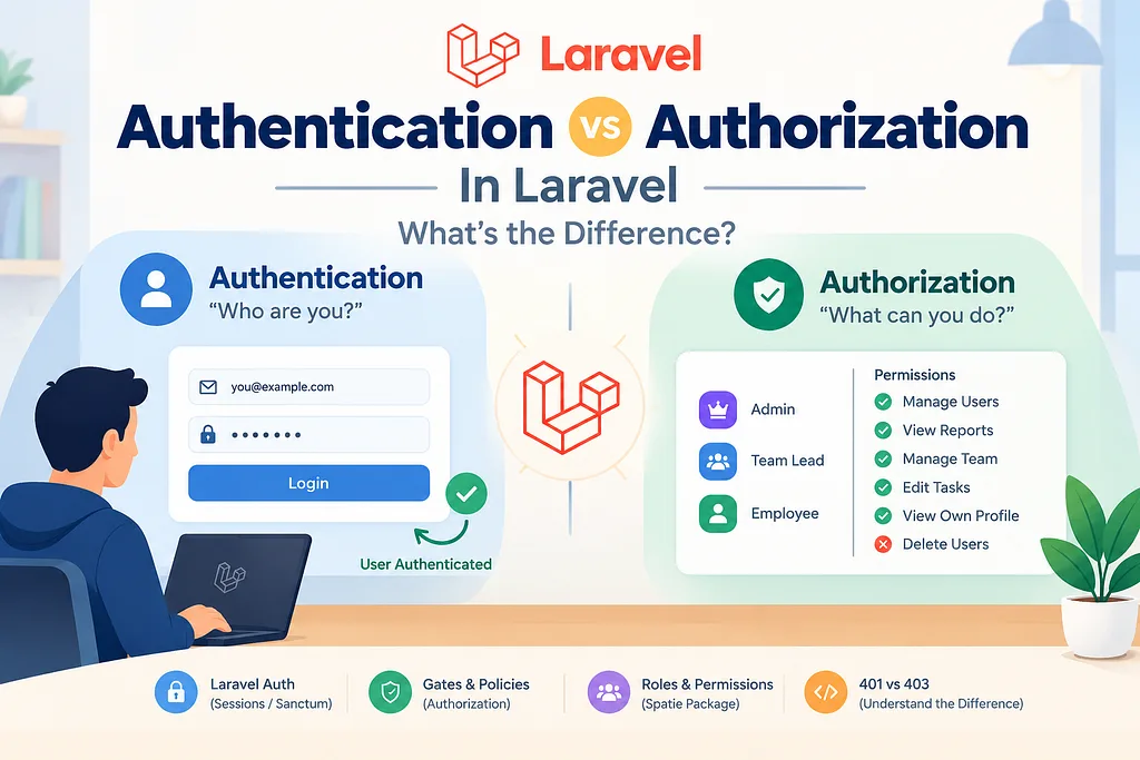 Аутентификация и авторизация в Laravel: в чем разница?