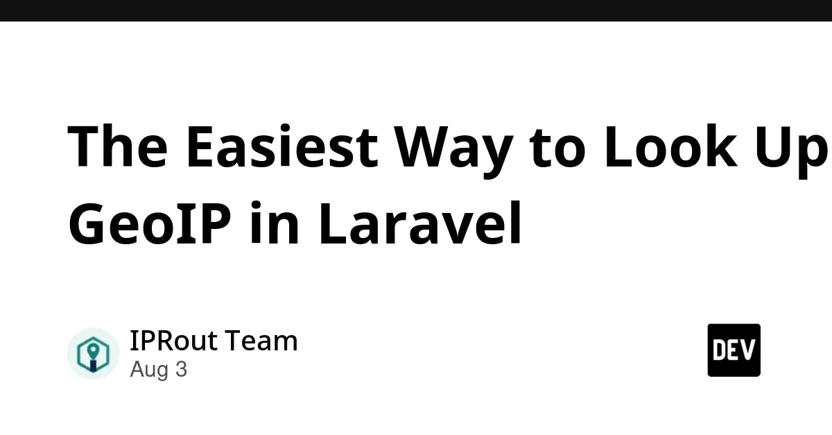 Самый простой способ поиска GeoIP в Laravel